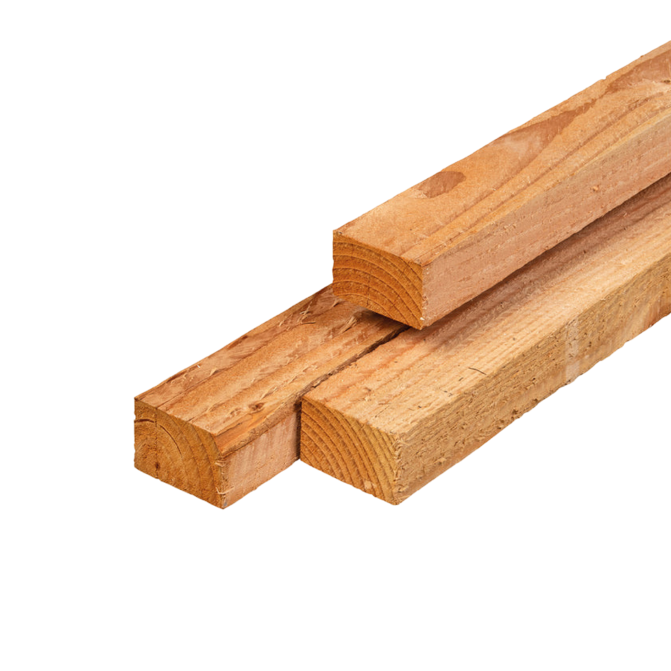 Regel Fijnbezaagd 45 x 75 mm 4,00 mtr Lariks / Douglas