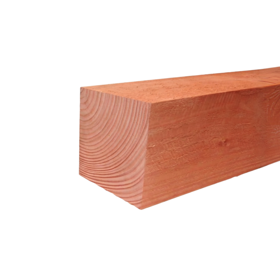 Paal Fijnbezaagd 200 x 200 mm 3,00 mtr Lariks / Douglas