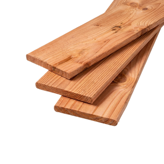 Schutting plank Geschaafd 16 x 140 mm 4,00 mtr Lariks / Douglas