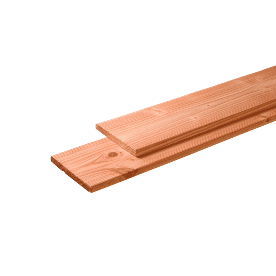 Vlonderplank 28 x 195 mm 4,00 mtr Lariks / Douglas