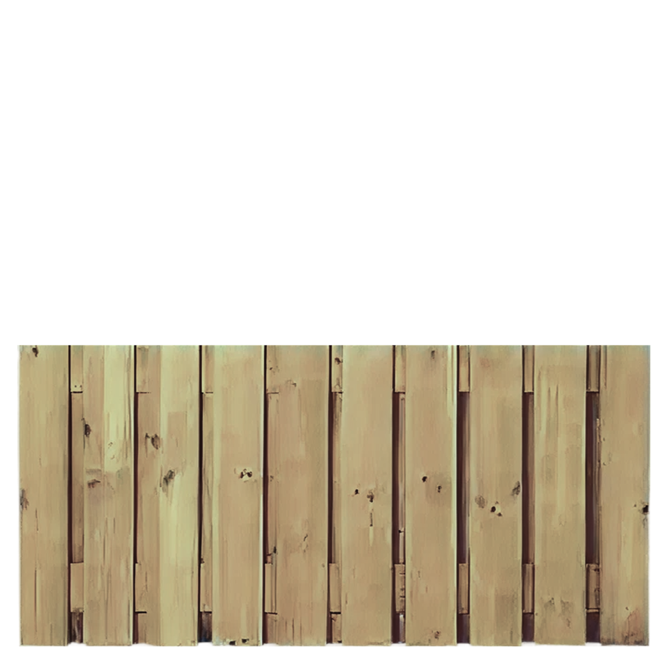 Tuinscherm 21 planks  90 x 180cm Geïmpregneerd
