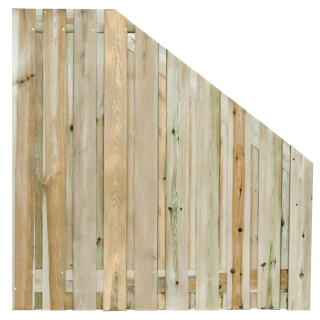 Tuinscherm 21 planks  90/180 x 180cm Verloopscherm Geïmpregneerd
