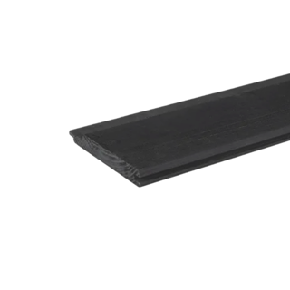 Channelsiding 18 x 145 mm vuren zwart gespoten per m1, lengtes op aanvraag