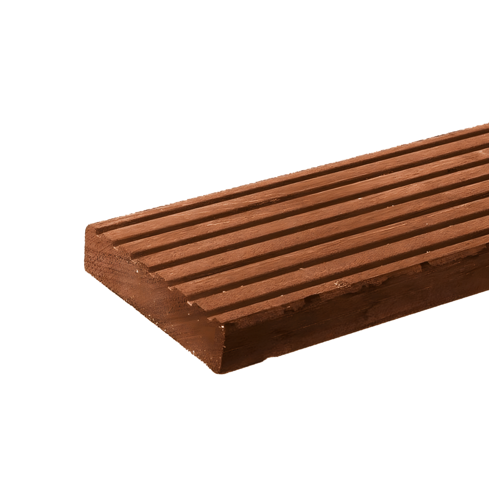 Plank 35 x 145 mm, Hardhout, per m1 Hardhout Okan