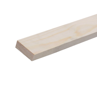 Geschaafd 18 x 95 mm 3,00 mtr blank hout