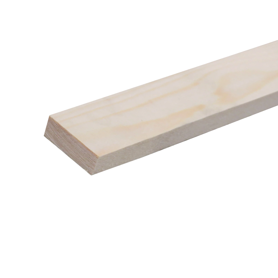 Geschaafd 18 x 95 mm 4,20 mtr blank hout