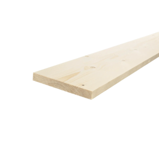 Geschaafd 18 x 145 mm 4,20 mtr blank hout
