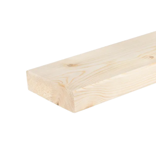 Geschaafd 38 x 140 mm 4,20 mtr blank hout