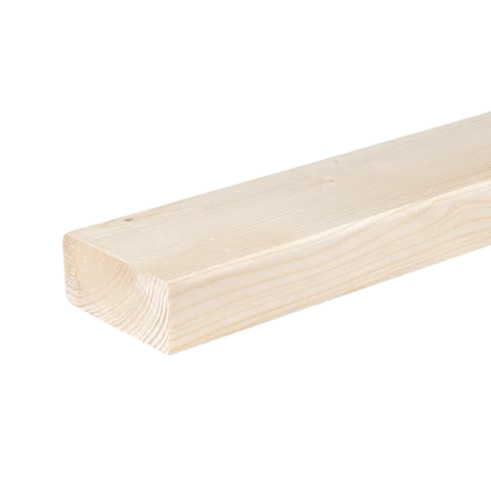 Geschaafd 44 x 68 mm 4,20 mtr blank hout