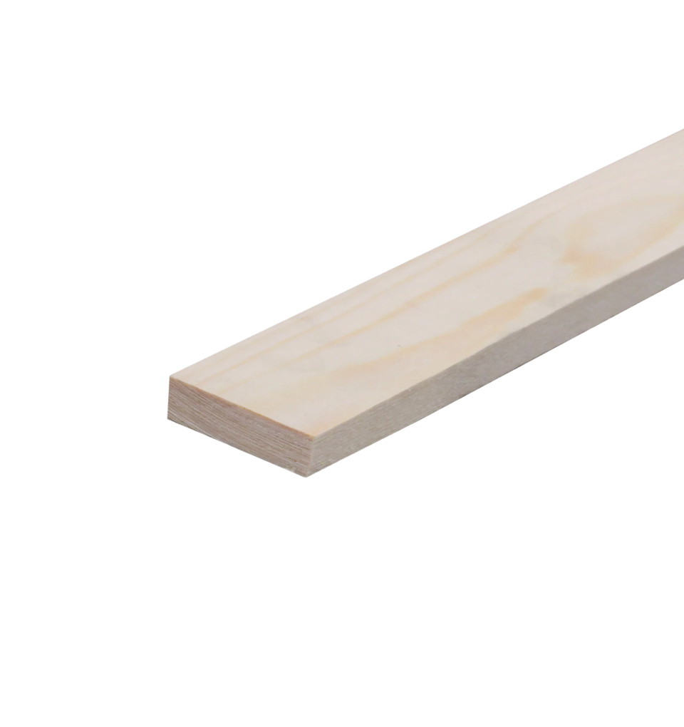 Geschaafd 10 x 40 mm 4,20 mtr blank hout