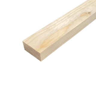 Fijn bezaagd 22 x 50 mm 5,10 mtr blank hout