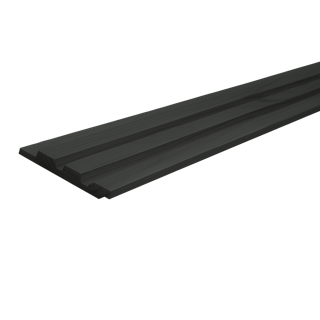 Triple profiel rabat 27 x 133 mm 5,00 mtr LD Zwart