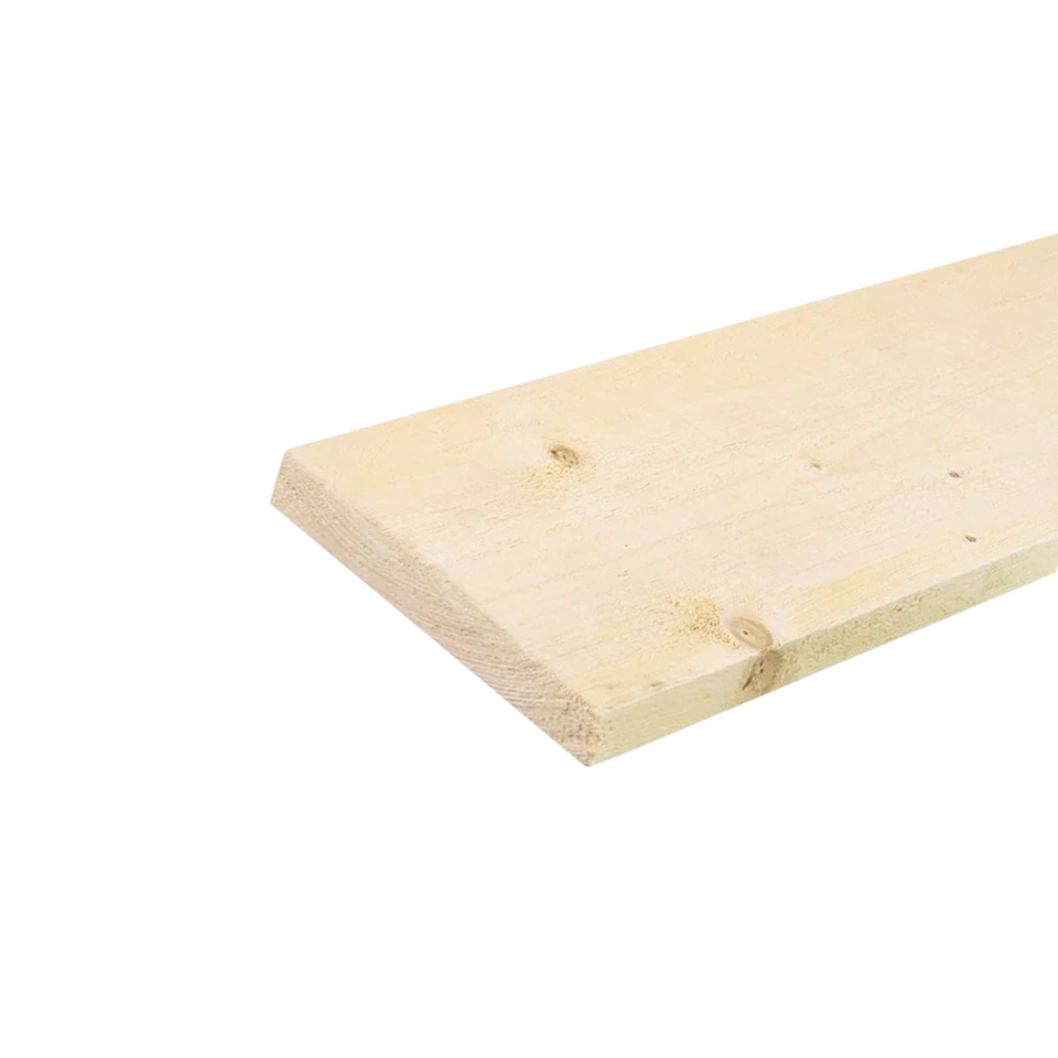 Plank Fijnbezaagd 20 x 200 mm 4,00 mtr stijgerplank