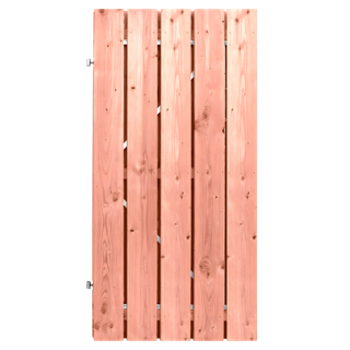 Tuindeur Stalen frame 100 x 195 cm, plank 16 x 140 mm Lariks / Douglas