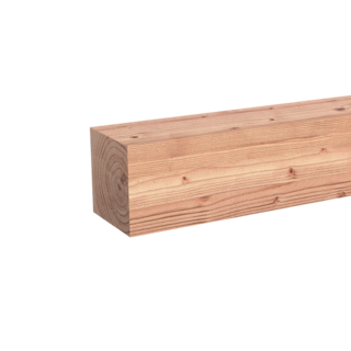 Paal Geschaafd 120 x 120 mm 3,00 mtr Lariks / Douglas