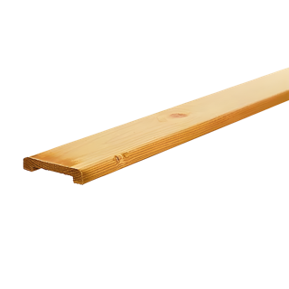 Afdeklat smal, 19 x 70 mm, sponning 52 mm Geïmpregneerd