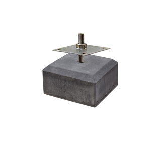 Betontegel 18 x 18 x 10 cm, antra, M20,