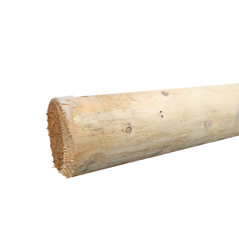 Ronde Paal Ø10 cm – Lengte 6,00 m blank hout | Prolock® Sigma Beschoeiing