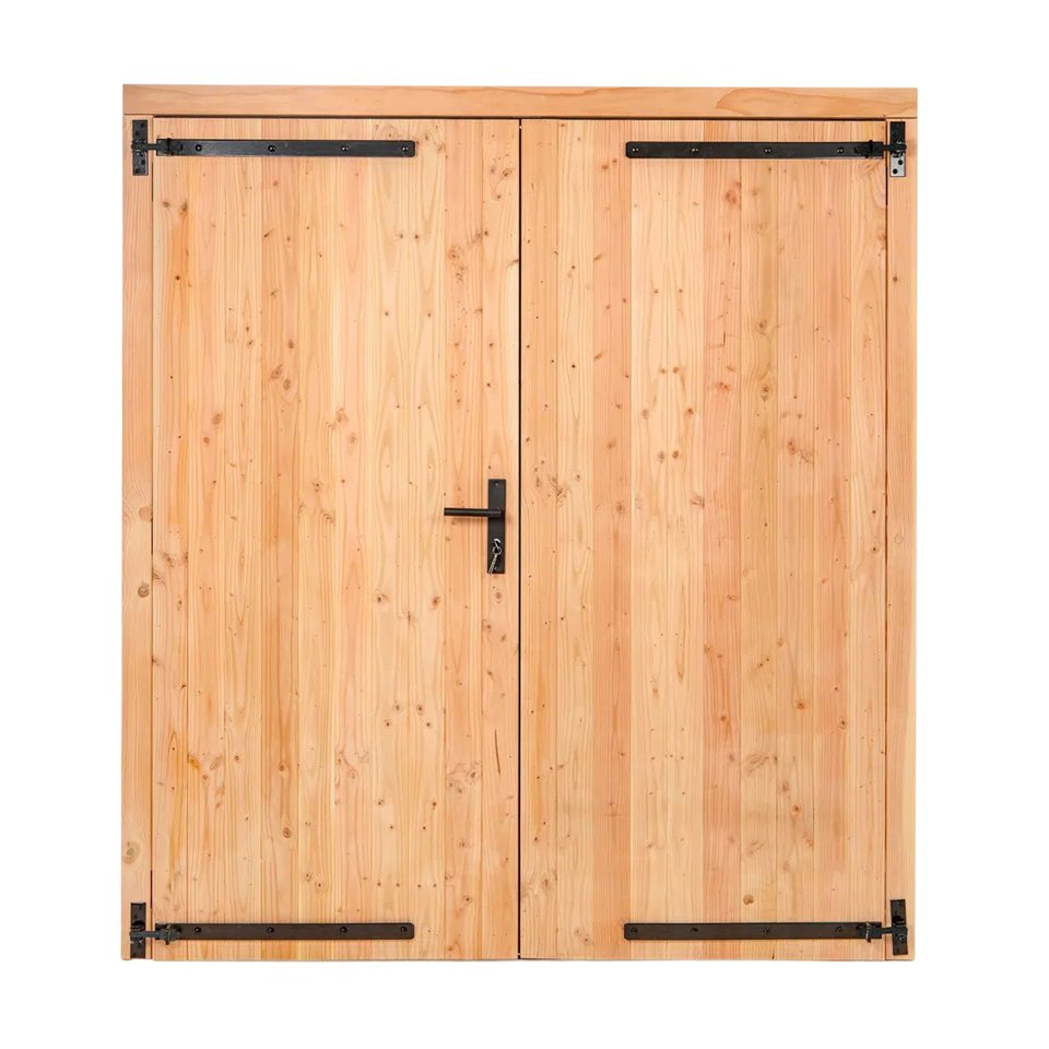 Douglas dubbele dichte deur 185×205 cm – links scharnierend