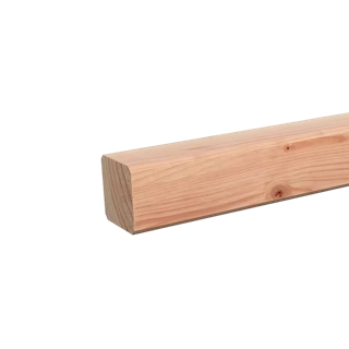 Paal Geschaafd 65 x 65 mm 4,00 mtr Lariks / Douglas