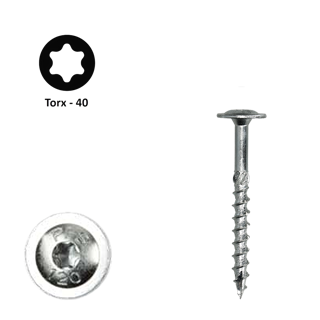 Flenskop schroef 8,00 x 50 Torx (T40) | PFS+ verzinkt | 50 stuks