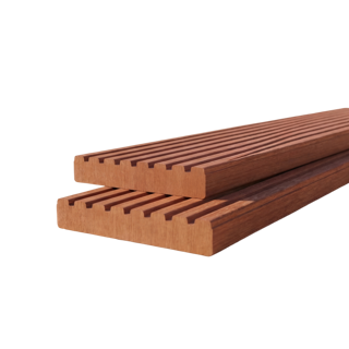Vlonderplank 28 × 145 mm 2,15 mtr Hardhout Tali